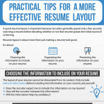 resume layout infographic