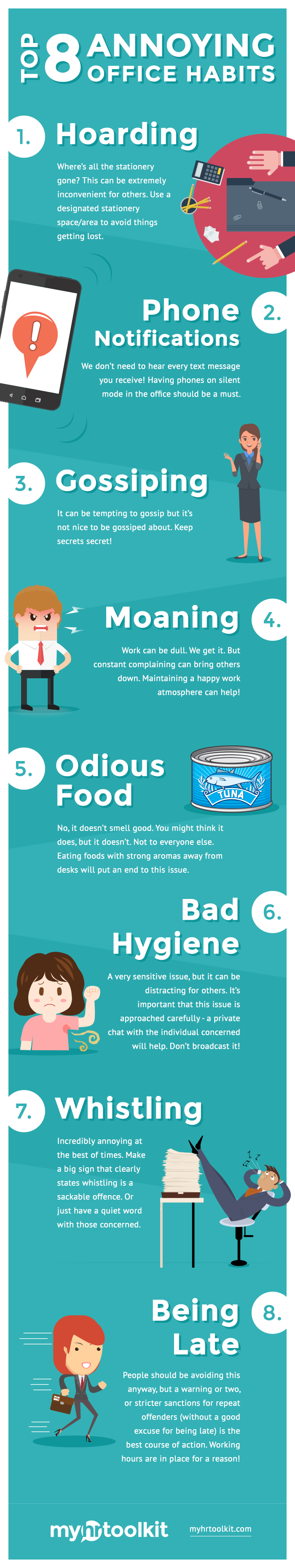 annoying coworkers infographic