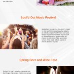 Portland festivals infographic