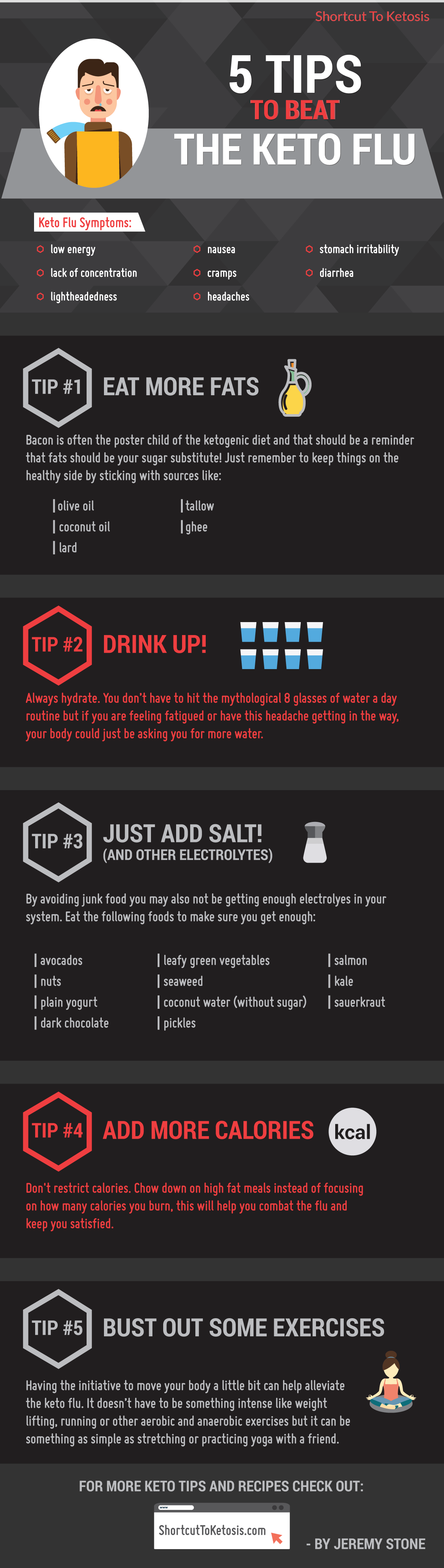 keto flu infographic