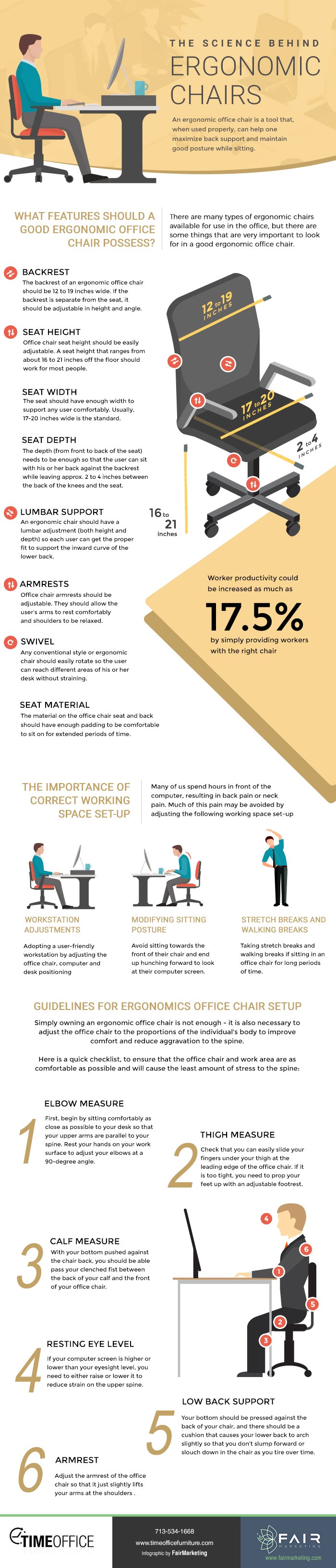 ergonomic chairs infographic