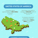 worldwide floral industry infographic