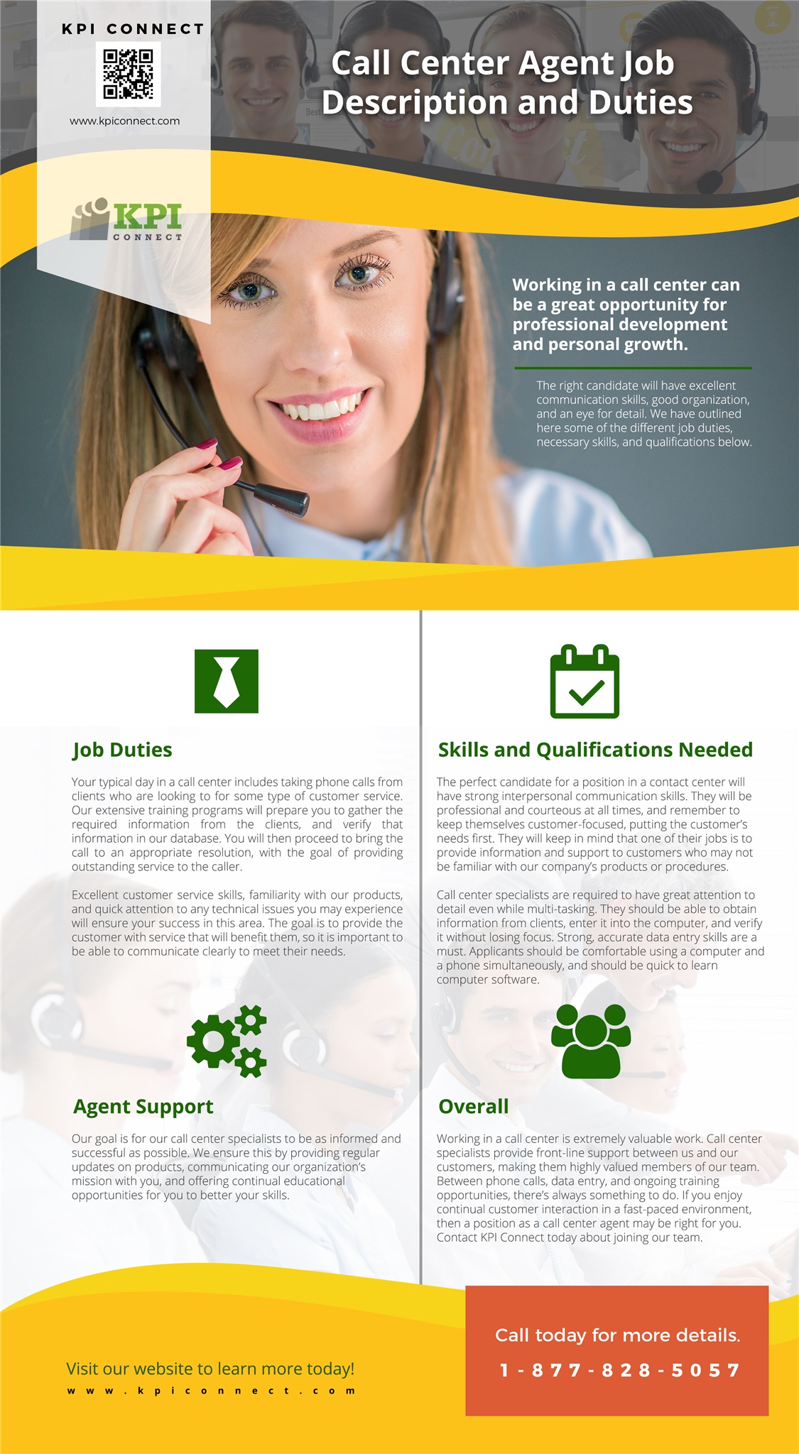 call center jobs infographic